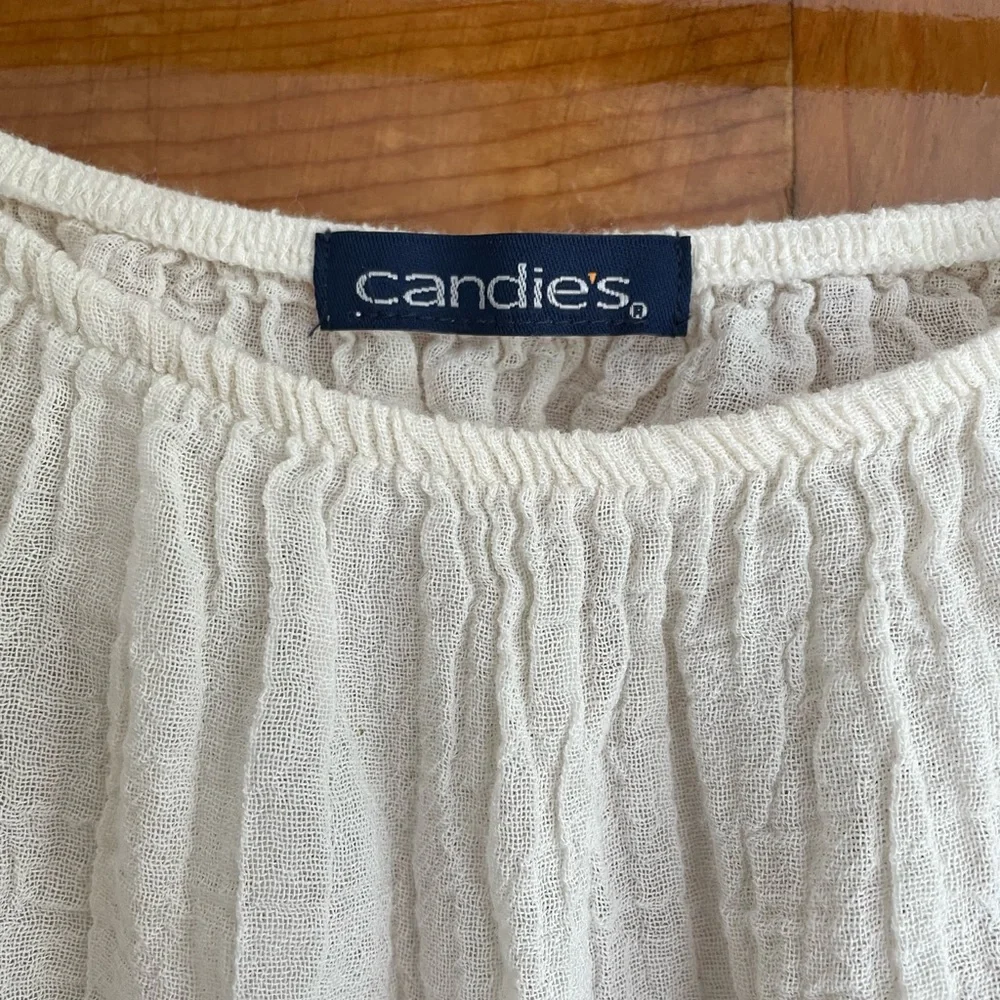 Candie’s 90’s Boho Wide Sleeve Crop Top - Picture 7 of 7